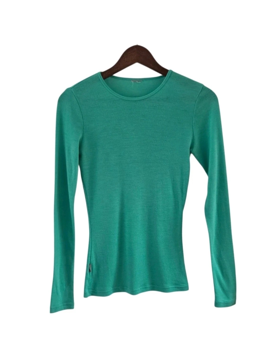 Icebreaker Bodyfit Basics 200 Merino Wool Teal Baselayer Long Sleeves Size M